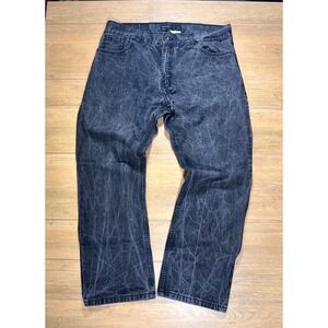 Vintage‎ Rocawear Denim Co. Jeans Men's Size 38x32 Slim Fit baggy Black Wash y2k